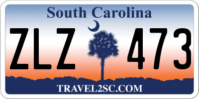 SC license plate ZLZ473