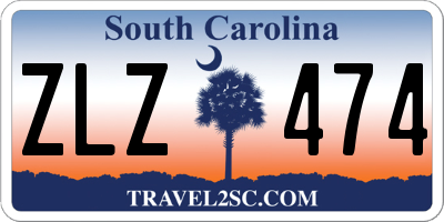 SC license plate ZLZ474