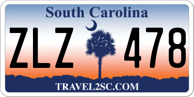 SC license plate ZLZ478