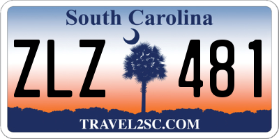 SC license plate ZLZ481