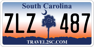SC license plate ZLZ487