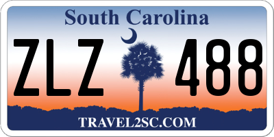 SC license plate ZLZ488