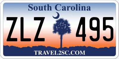 SC license plate ZLZ495