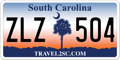 SC license plate ZLZ504