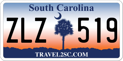 SC license plate ZLZ519