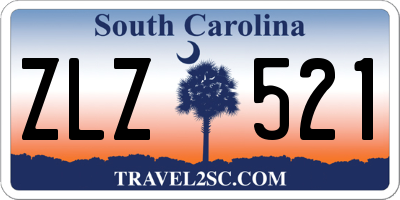 SC license plate ZLZ521