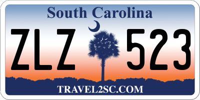 SC license plate ZLZ523