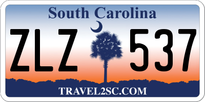 SC license plate ZLZ537