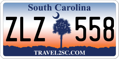SC license plate ZLZ558
