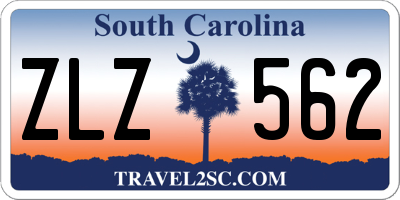 SC license plate ZLZ562