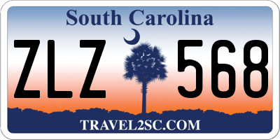 SC license plate ZLZ568