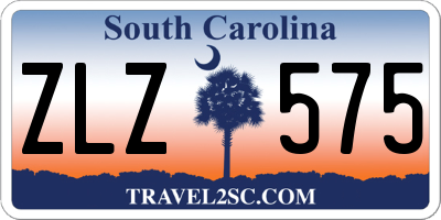 SC license plate ZLZ575