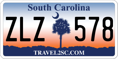 SC license plate ZLZ578