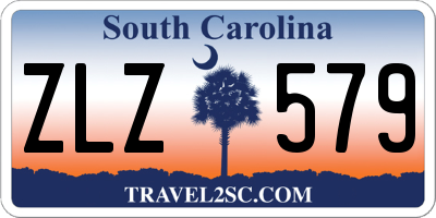 SC license plate ZLZ579