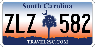 SC license plate ZLZ582
