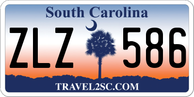 SC license plate ZLZ586