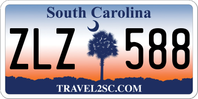 SC license plate ZLZ588