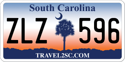 SC license plate ZLZ596