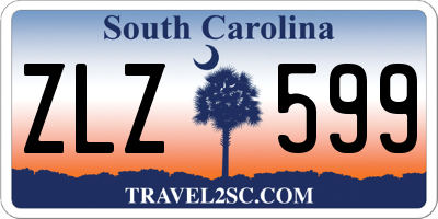 SC license plate ZLZ599