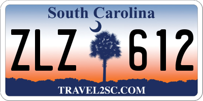 SC license plate ZLZ612