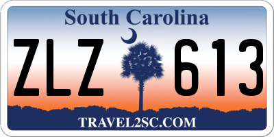 SC license plate ZLZ613