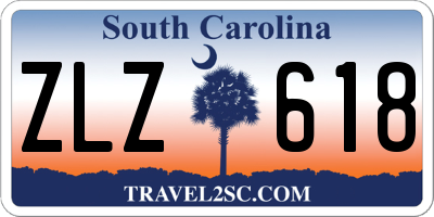 SC license plate ZLZ618
