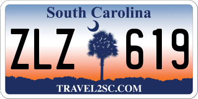 SC license plate ZLZ619