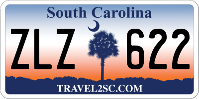 SC license plate ZLZ622
