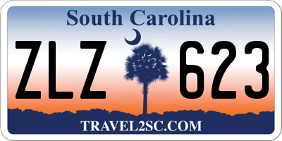 SC license plate ZLZ623