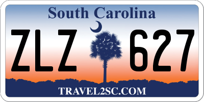 SC license plate ZLZ627