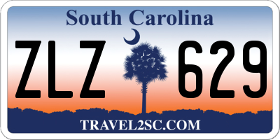 SC license plate ZLZ629