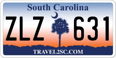 SC license plate ZLZ631