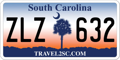 SC license plate ZLZ632