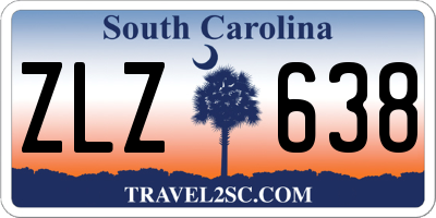 SC license plate ZLZ638
