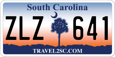 SC license plate ZLZ641