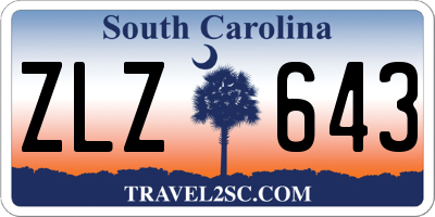 SC license plate ZLZ643