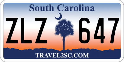 SC license plate ZLZ647