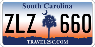 SC license plate ZLZ660