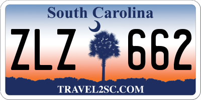 SC license plate ZLZ662