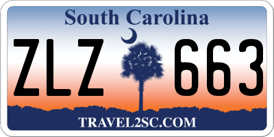 SC license plate ZLZ663