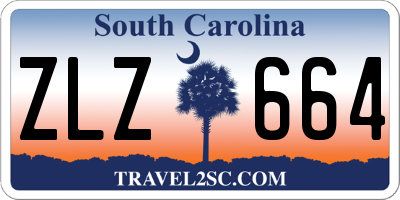 SC license plate ZLZ664