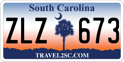 SC license plate ZLZ673