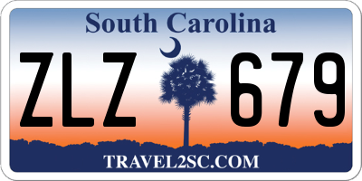 SC license plate ZLZ679