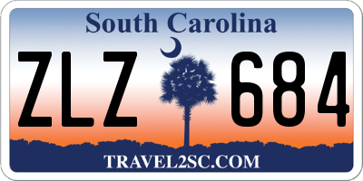 SC license plate ZLZ684