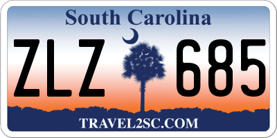 SC license plate ZLZ685