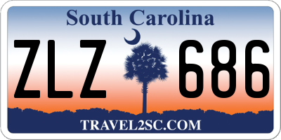SC license plate ZLZ686