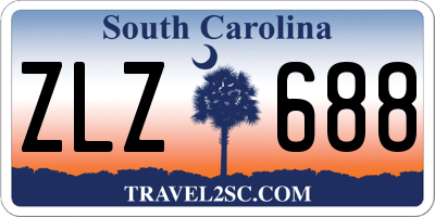 SC license plate ZLZ688