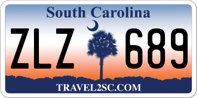 SC license plate ZLZ689