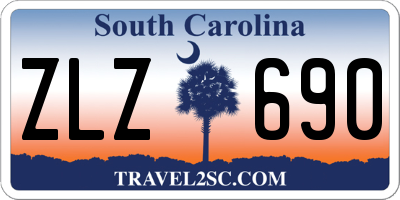 SC license plate ZLZ690