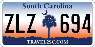 SC license plate ZLZ694